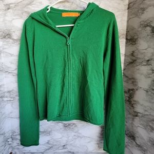 Miss Me Full Zip Sweater L